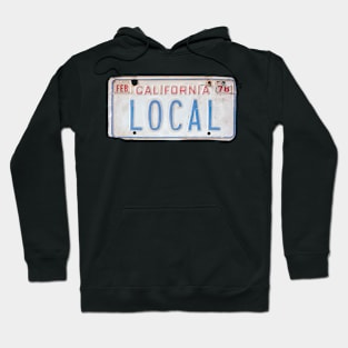 California Local License Plate Hoodie